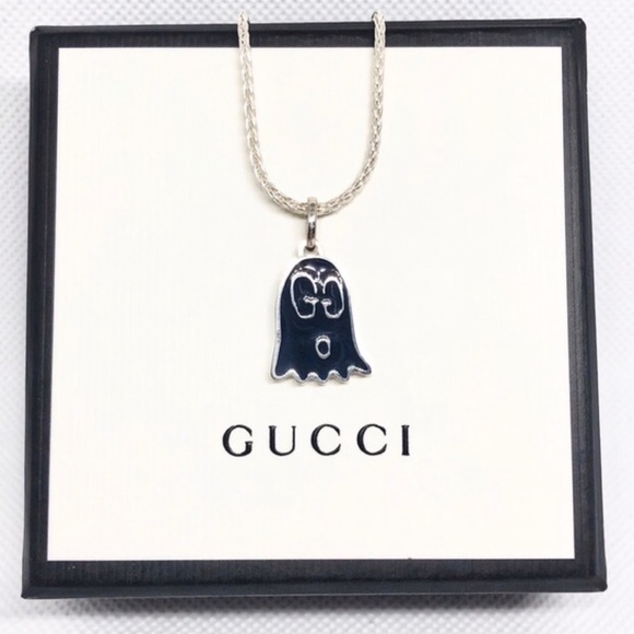 Gucci Other - New Gucci Black Ghost Pendant + Free 20" Chain
